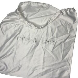 Michael Kors Dust Bag Travel Protection Satin Cloth Drawstring White‎ Gray 18x18